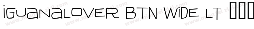 IguanaLover BTN Wide Lt字体转换